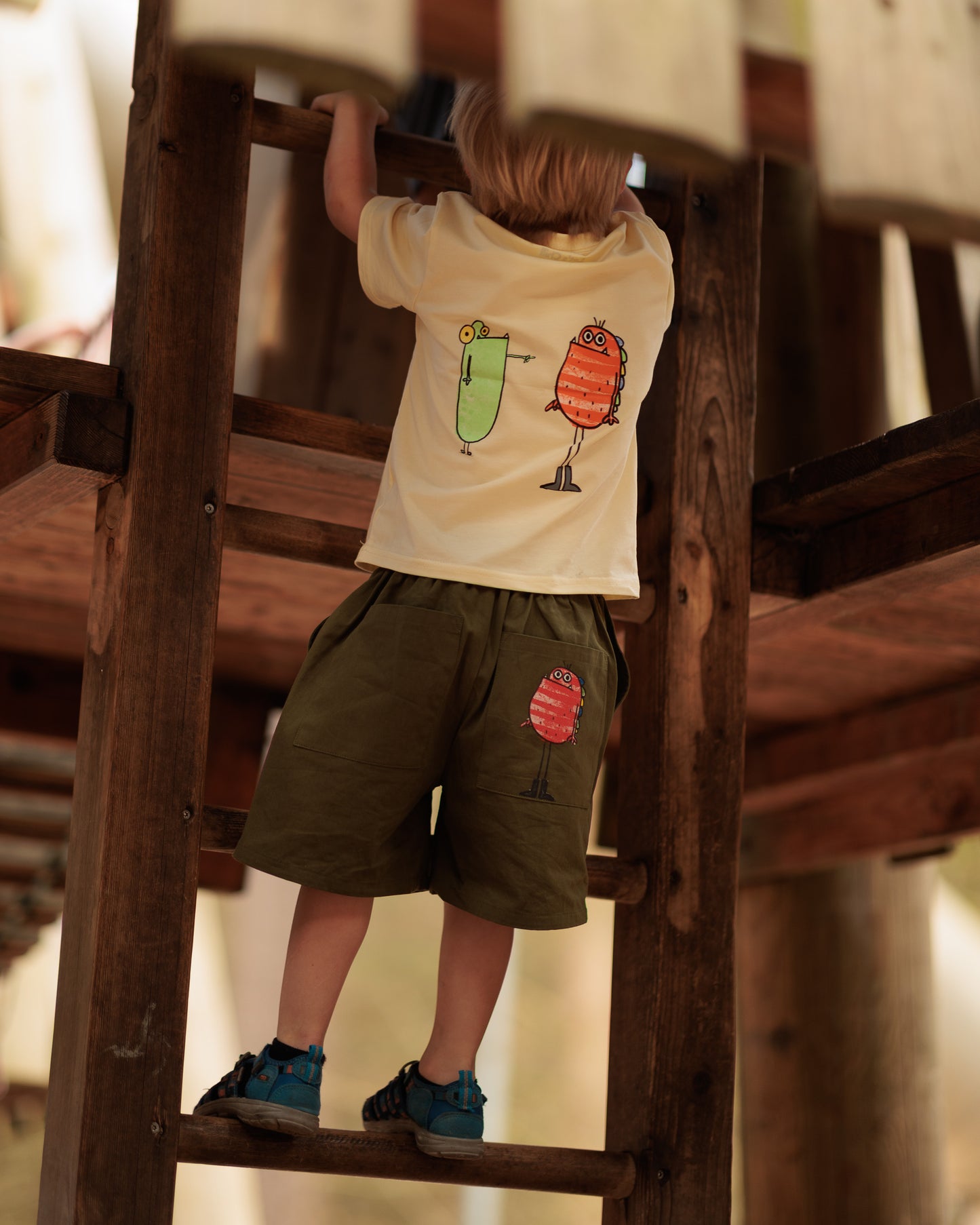 Let's Chill 2025 SS Julian Charlton's illustrated Pants / Shorts