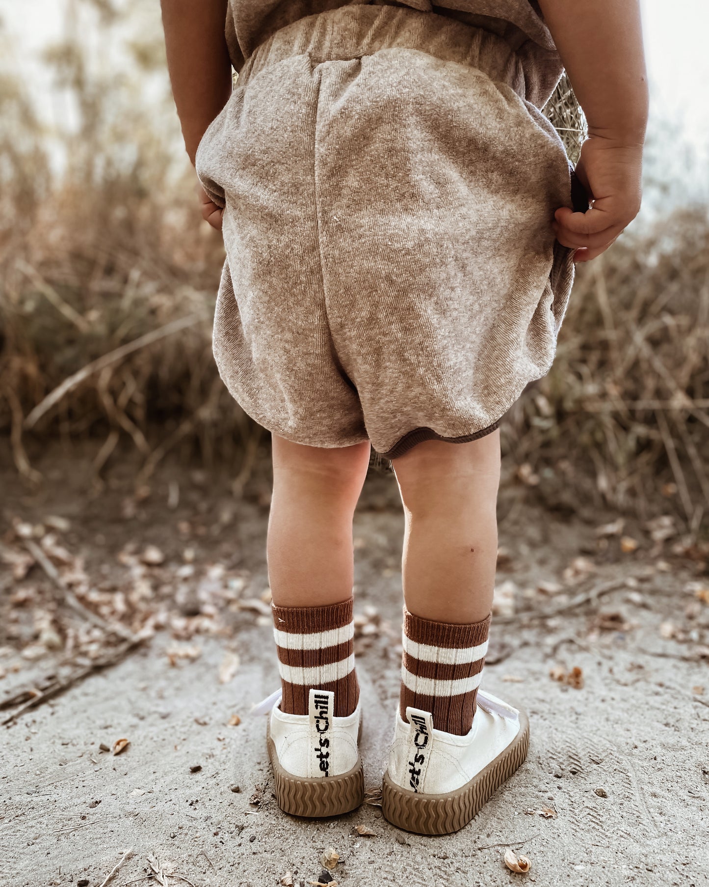 Straps Sneakers Beige