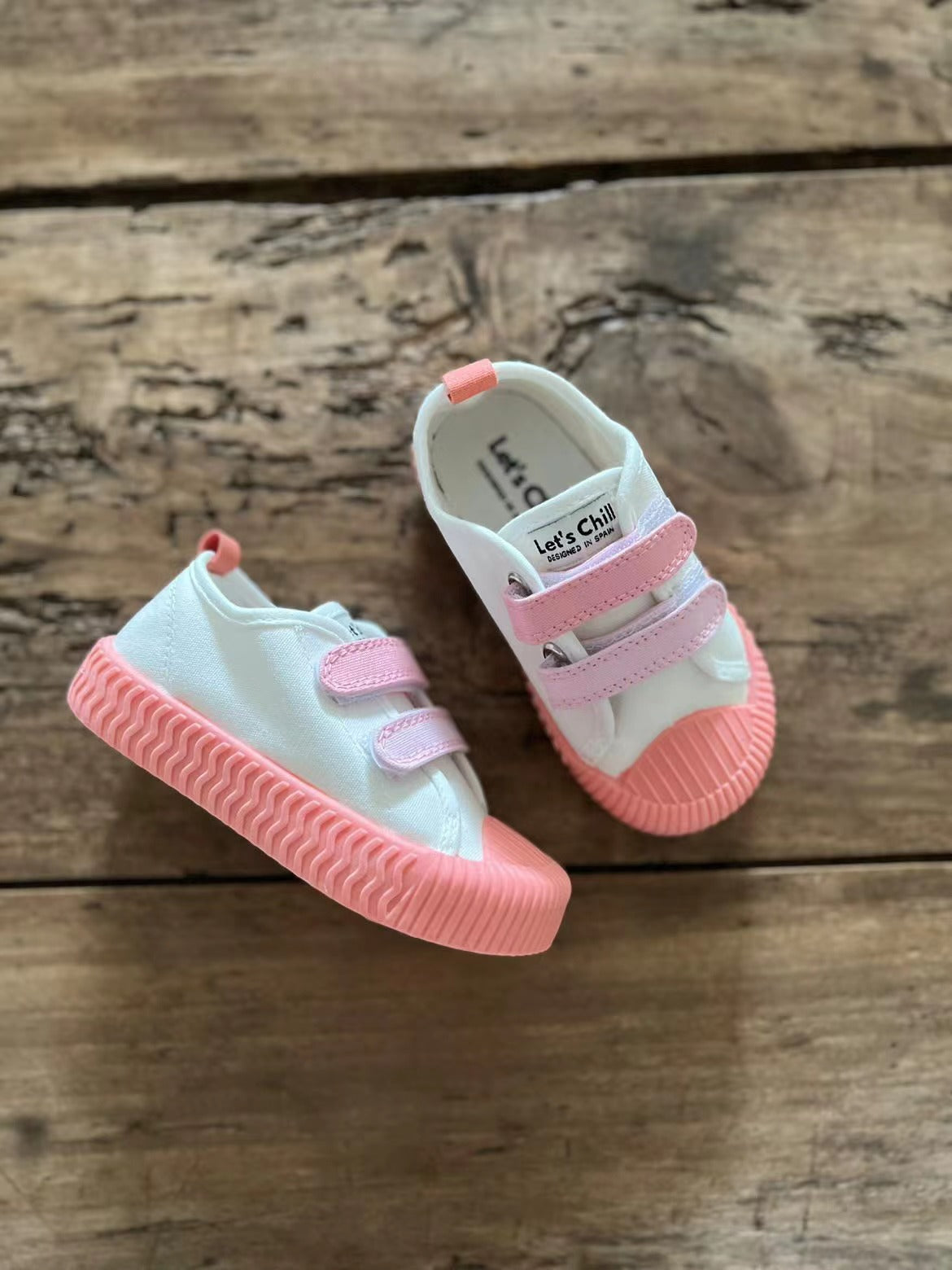 Straps Sneakers Pink