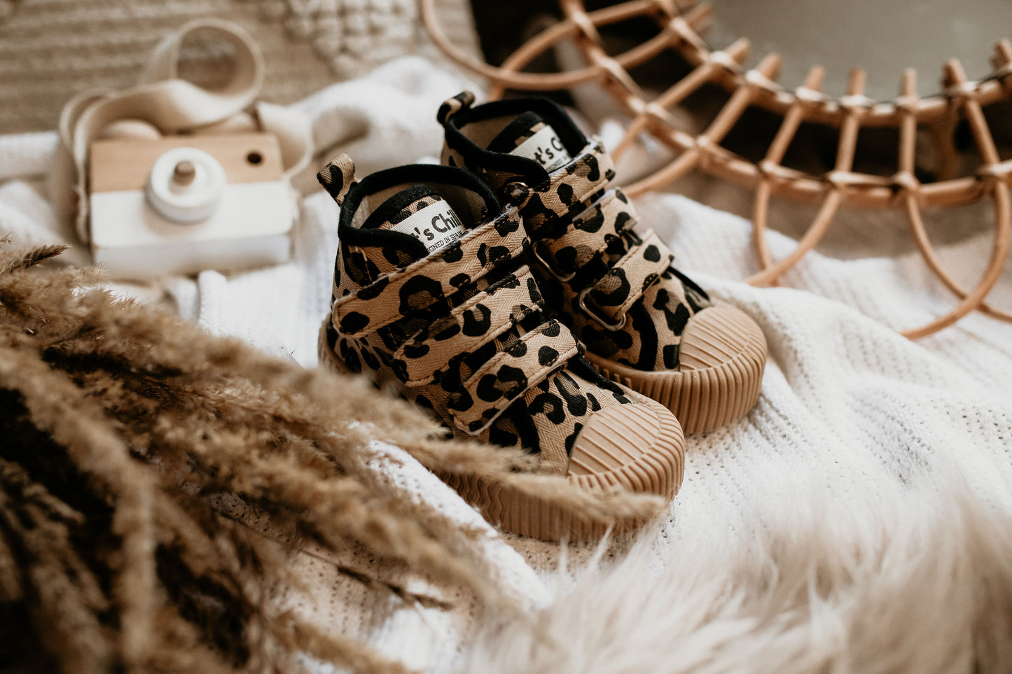 High Top Straps Sneakers-Leopard